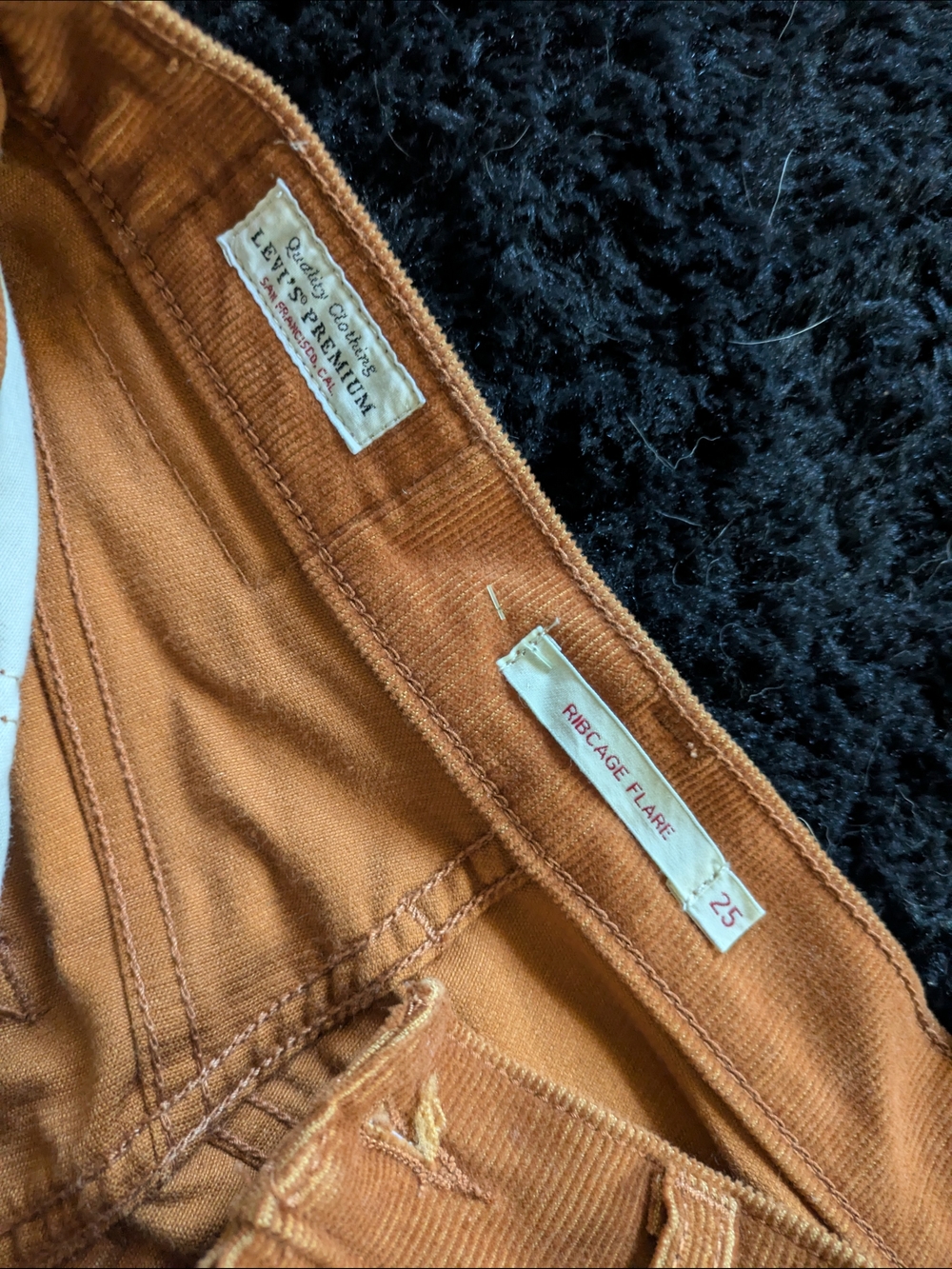 Levi's Rust Brown Bootcut Pants - Picture 2 of 4